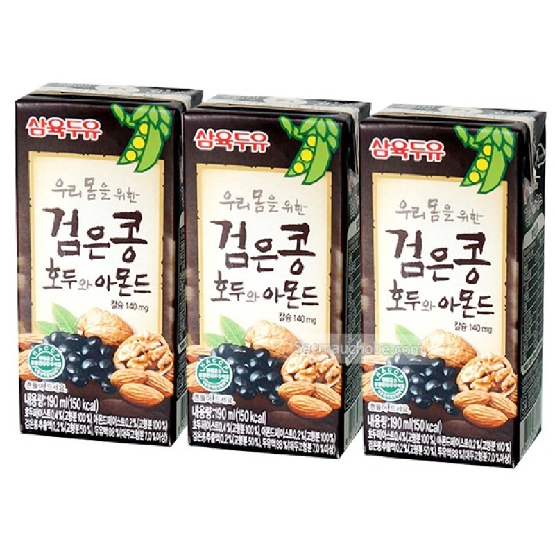 Sữa óc chó hạnh nhân đậu đen dạng hộp 190ml