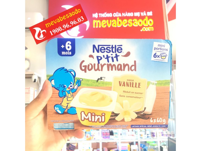 Váng sữa Nestle Pháp 6x60g cho trẻ từ 6 tháng