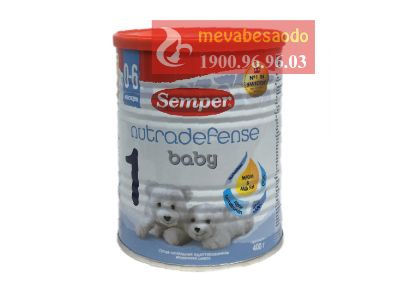 Sữa Semper Nga số 1 hộp 400g 0-6m